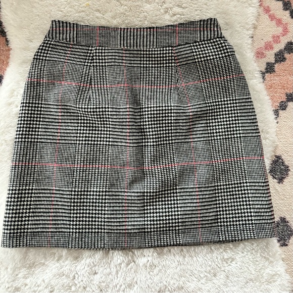 Topshop High Waisted Plaid A line Mini Skirt - Picture 2 of 3
